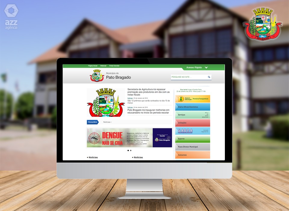 Criação de Site para Prefeitura  de Pato Bragado