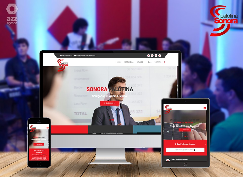 Criação de Site para Escolas de Música Sonora
