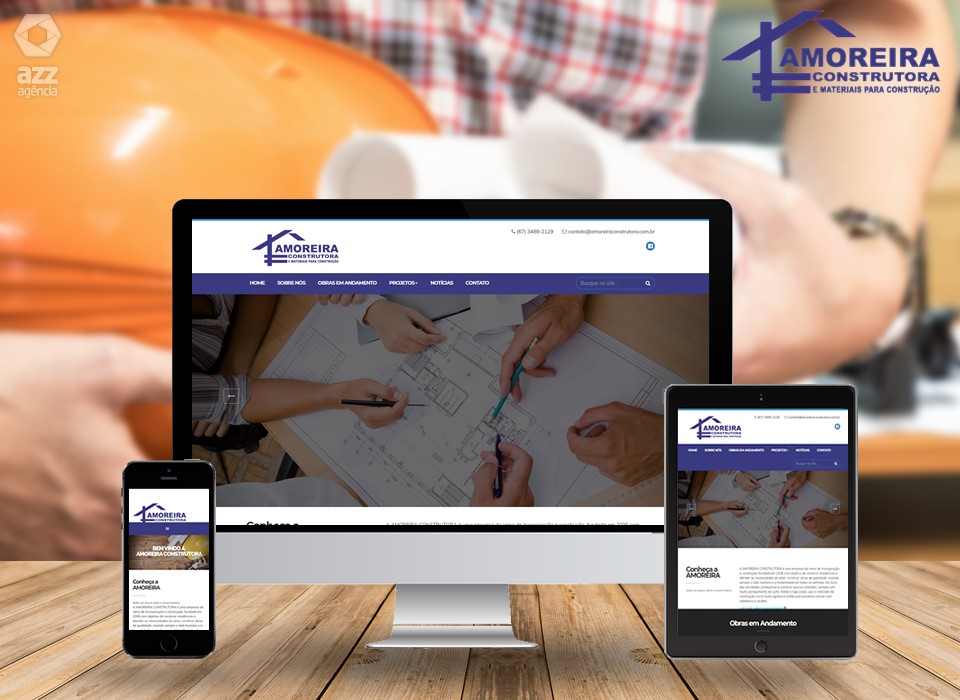 Criação de Site para Construtora Amoreira 