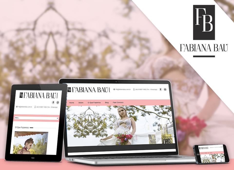 Criação de Site para Estilista Fabiana Baú