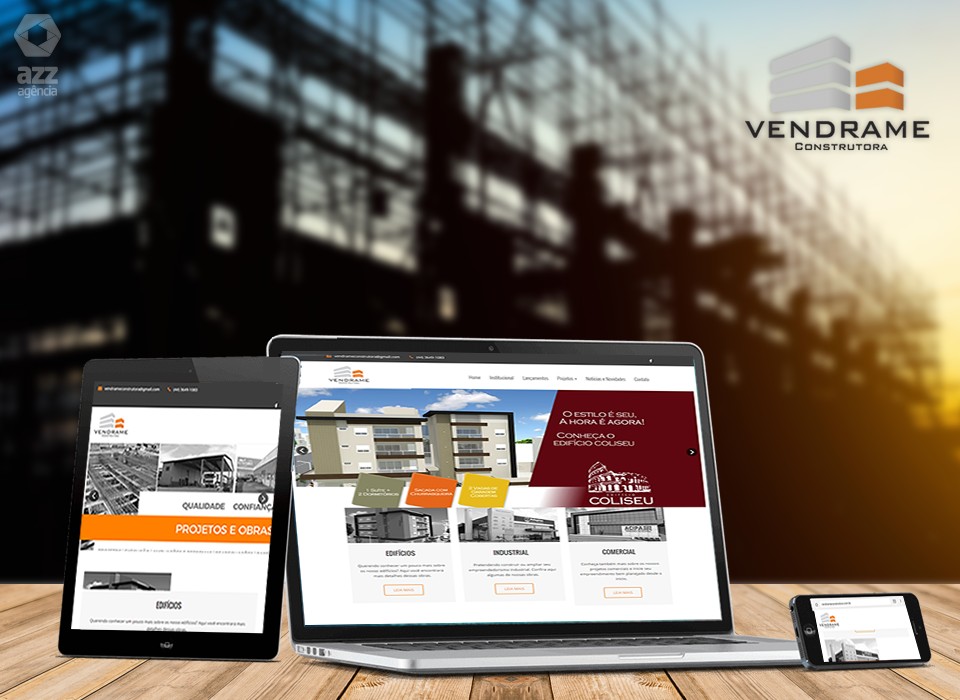 Criação de Site para Construtora Vendrame