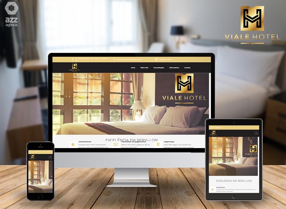 Criação de Site para Hotel Viale