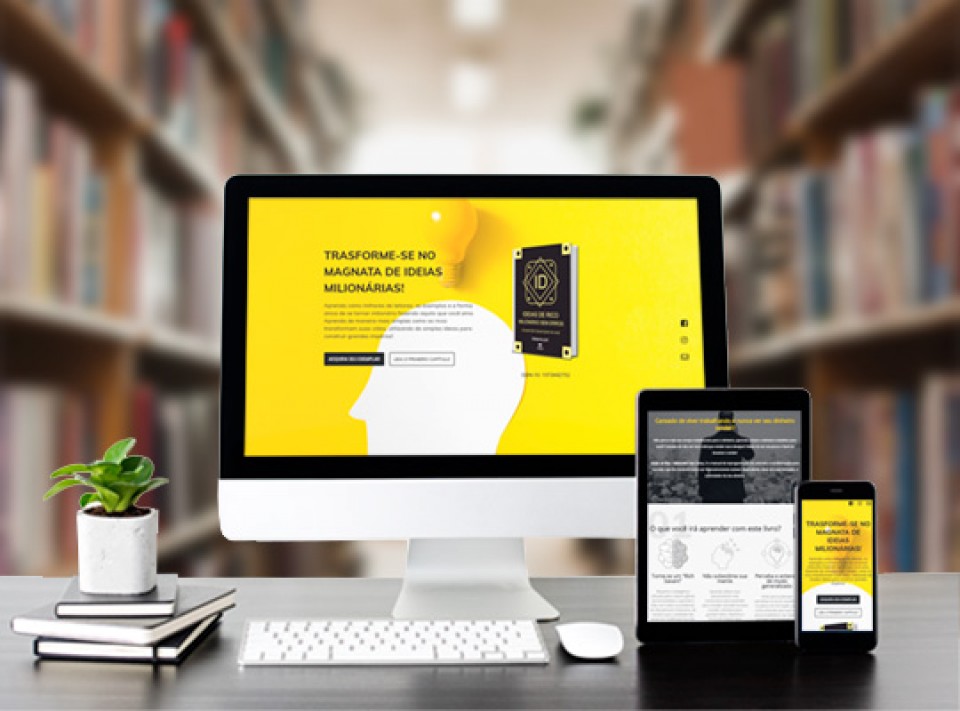 Criação de hotsite para promoção de livro 