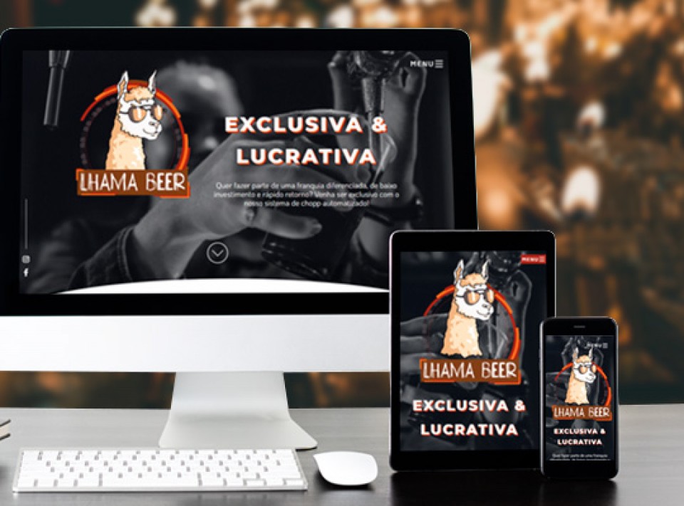 Criação de hotsite para franquia de chopp 