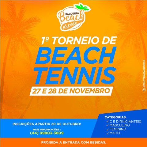 Torneio de Beach Tennis - Gestão de Redes Sociais